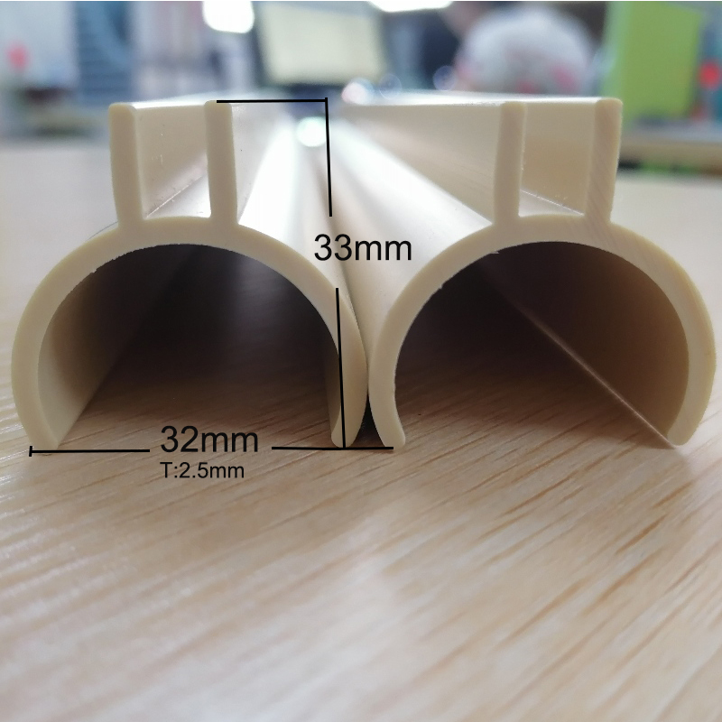 PVC U Channel Curved pvc пластмасови кръгли профили на канални профили за протектори