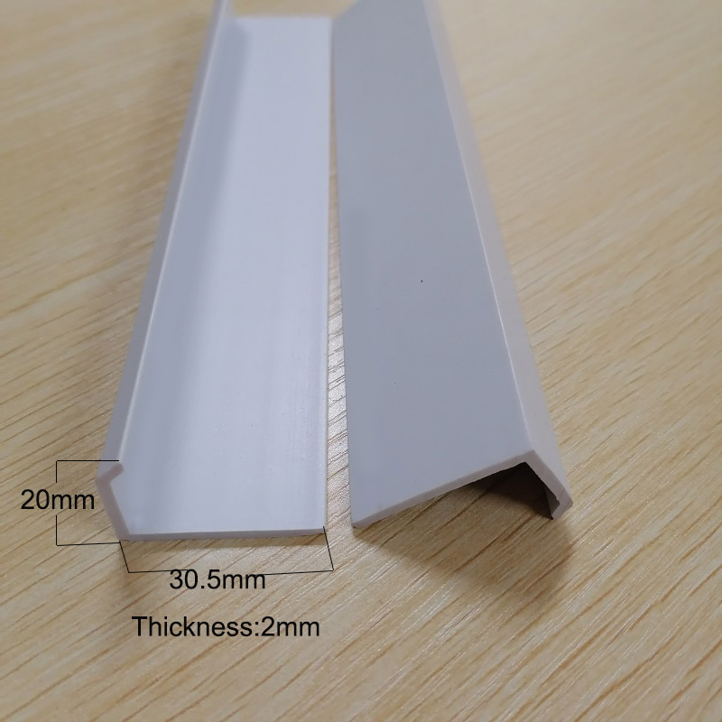 Pvc Plastic l оформен профил на канала pvc защитни секции
